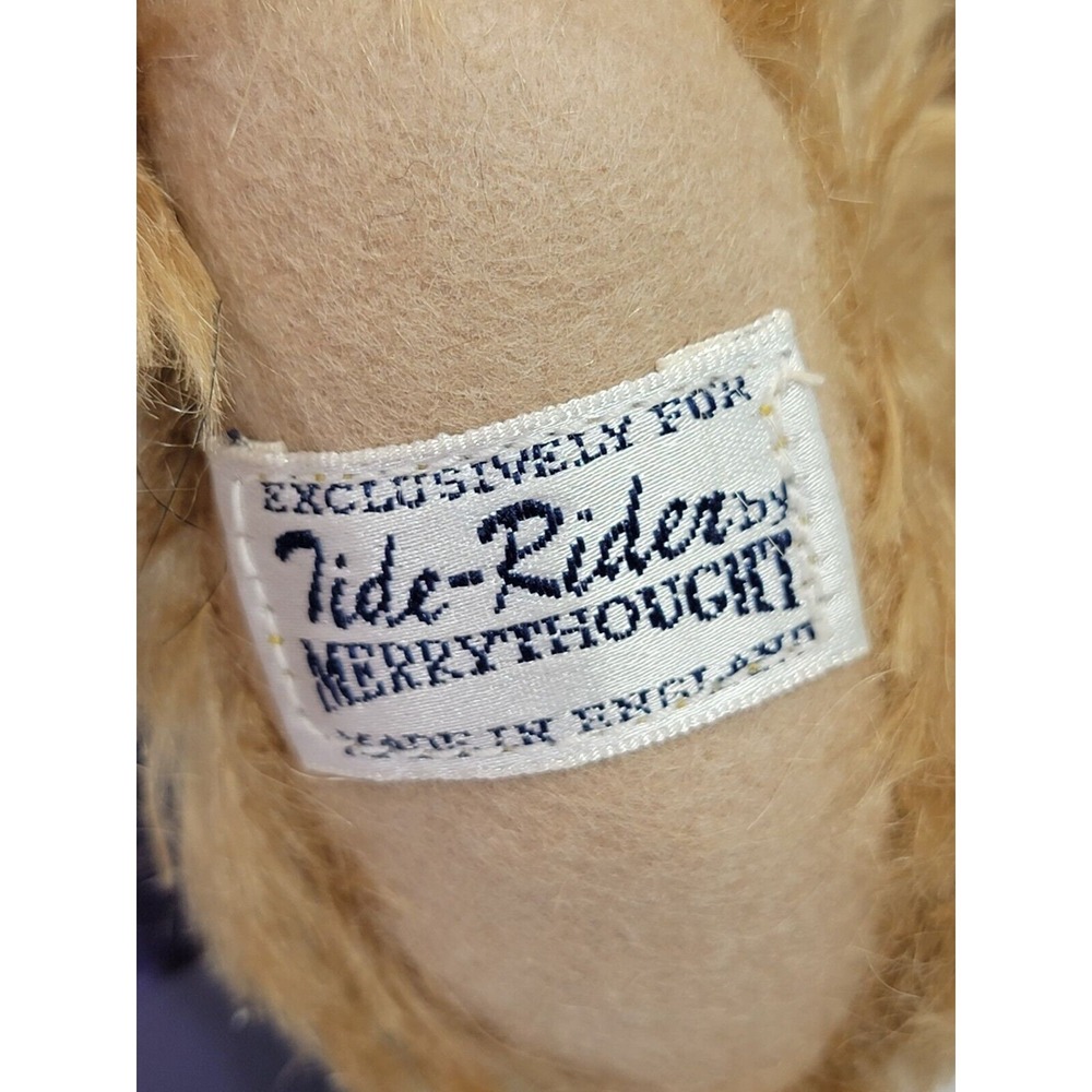 Vintage Merrythought Tide-Rider BL15GD 15" Mohair Titanic Rescue Bear w Whistle - Picture 4 of 10